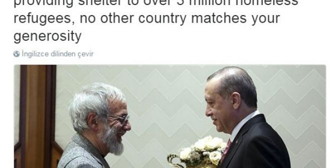 Yusuf İslam’dan Cumhurbaşkanı Erdoğan’a Teşekkür Paylaşımı