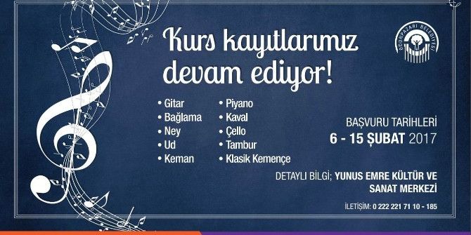 İkinci Dönem Kurs Kayıtları Devam Ediyor
