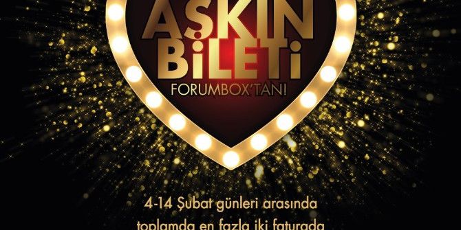 14 Şubat’ta Aşıkların Sinema Bileti Forum Bornova’dan