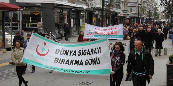 Samsun’da Dumansız Hava Sahasına Destek Yürüyüşü