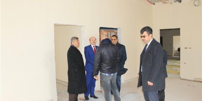 Müftü Kavillioğlu Külliye İnşaatında İncelemelerde Bulundu