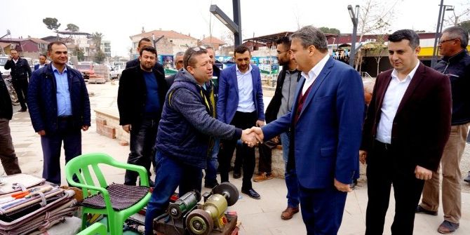 Başkan Çerçi Sarıgöl’de Esnaflarla Buluştu