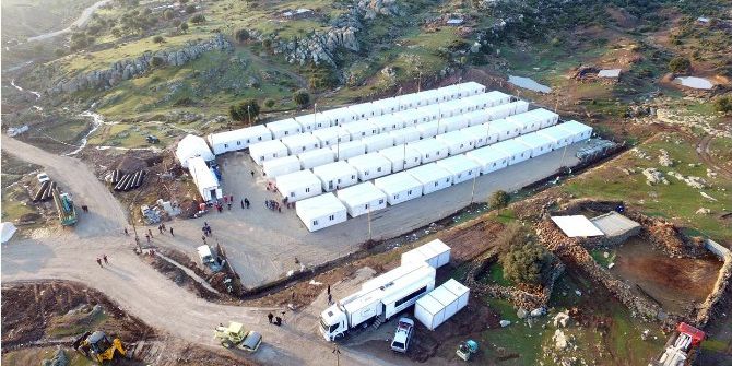 Afet Bölgesi Havadan Görüntülendi