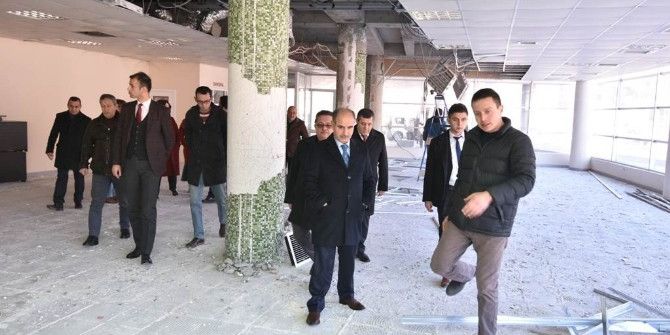 Yeni Valilik Binasında Çalışmalar Tüm Hızıyla Devam Ediyor