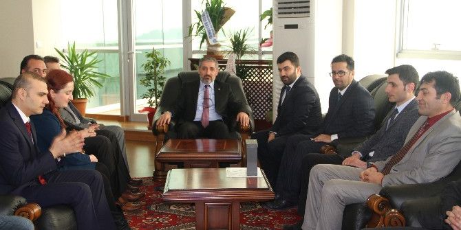 Türk-eğitim-sen’den Rektör Biber’e Tebrik Ziyareti