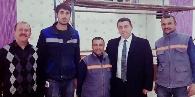 Başkan Bakıcı Düğün Salonunda Yapılan Çalışmaları Denetledi