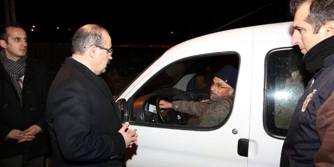 Vali Ustaoğlu Asayiş Uygulamasına Katıldı