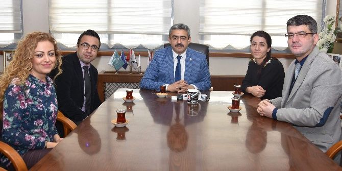 Adü Nazilli Sağlık Hizmetleri Myo’nun Yeni Müdüründen Başkan Alıcık’a Ziyaret