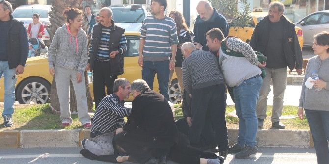 Karşıdan Karşıya Geçerken Motosiklet Çarptı