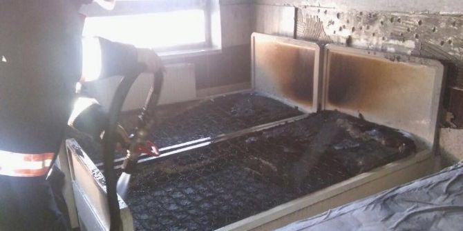 Elazığ’da Hastanede Yangın