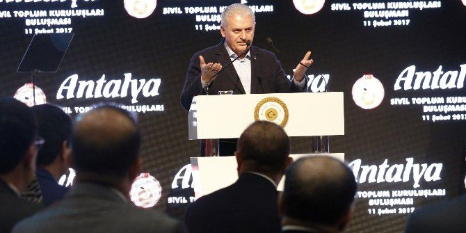 Başbakan Yıldırım Antalya’da Stk Temsilcileriyle Bir Araya Geldi