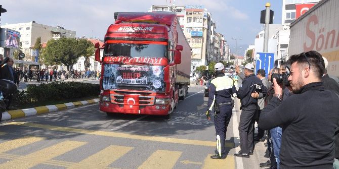 Aydın Müftülüğünün Son Yardım Tırı Halep’e Doğru Yola Çıktı