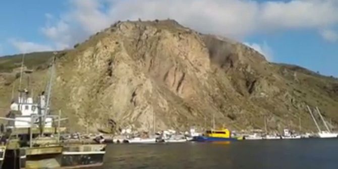 Çanakkale’deki Deprem Sonrası Babakale’de Toprak Kayması