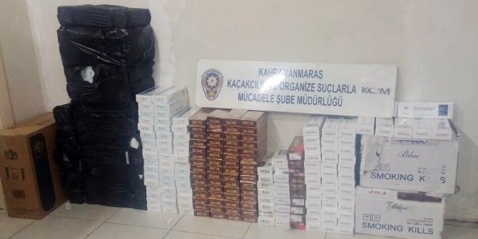 Kahramanmaraş’ta 4 Bin Paket Kaçak Sigara Ele Geçirildi
