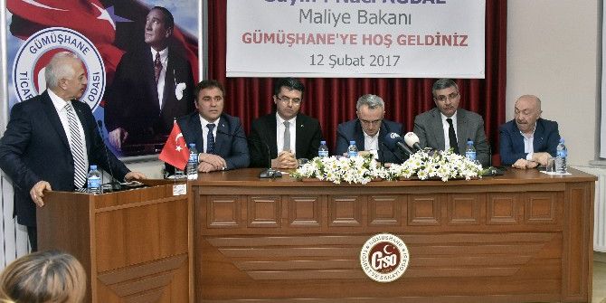 Maliye Bakanı Naci Ağbal Gümüşhane’de İşverenlerle Buluştu