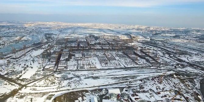 3. Havalimanında Çalışmalar Zorlu Hava Şartlarında Da Devam Ediyor