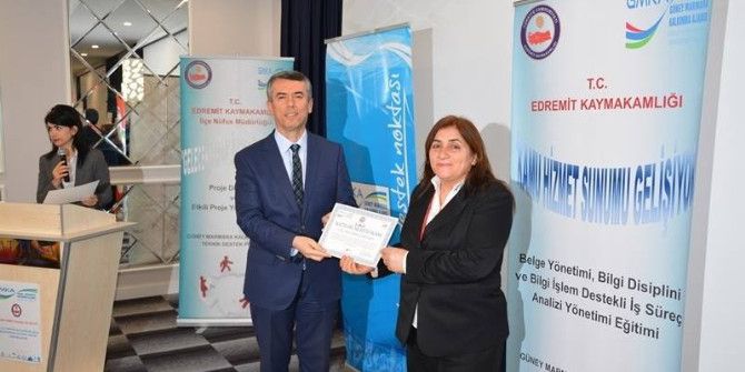 "Kamu Hizmet Sunumun Gelişiyor" Teknik Destek Eğitimi Sertifika Töreni Yapıldı