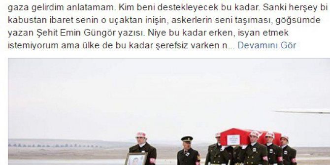 Şehit Kızı Miraç’tan Yürek Yakan Paylaşım