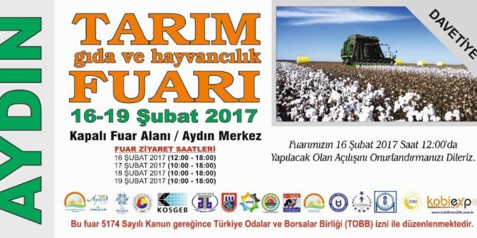 5. Aydın Tarım Gıda Ve Hayvancılık Fuarı Ziyaretçileriyle Buluşmaya Hazır