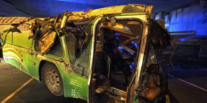Tayvan’da Turist Otobüsü Devrildi: 32 Ölü