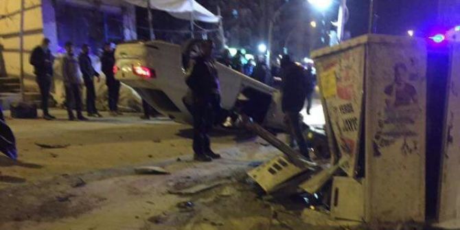 Takla Atan Otomobilin Sürücüsü Yaralandı
