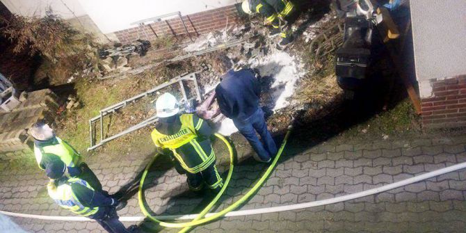 Kahraman Türk 6 Alman’ı Yangından Kurtardı