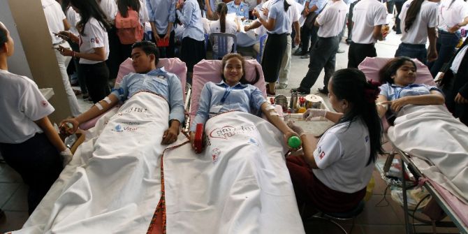 Kamboçya’da Sevgililer Günü’ne Özel Kan Bağış Kampanyası