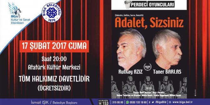 ‘Adalet Sizsiniz’ Oyunu, Tiyatro Severlerle Buluşuyor