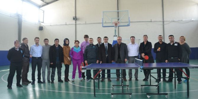 Asp’de Personele Yönelik Masa Tenisi Şampiyonası Düzenlendi