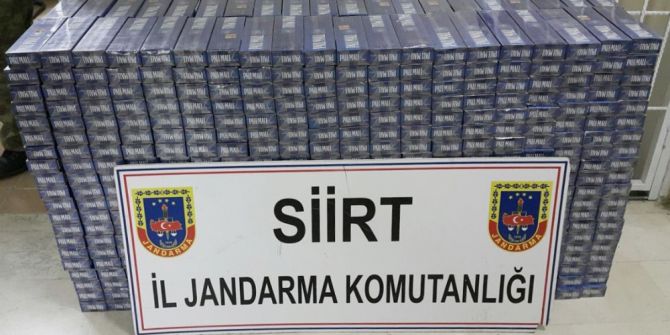 Siirt’te 31 Bin Paket Kaçak Sigara Ele Geçirildi