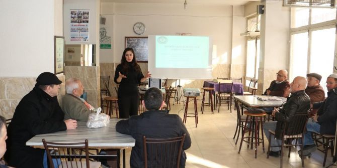 Kıraathanede ‘Kadına Şiddete Hayır’ Eğitimi Verildi