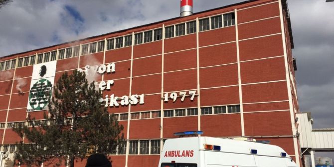 Afyon Şeker Fabrikası Çatısında İntihar Girişimi