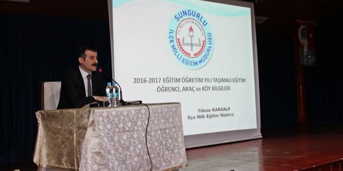 Kaymakam Gözen, Okul Servis Şoförleriyle Toplantı Yaptı