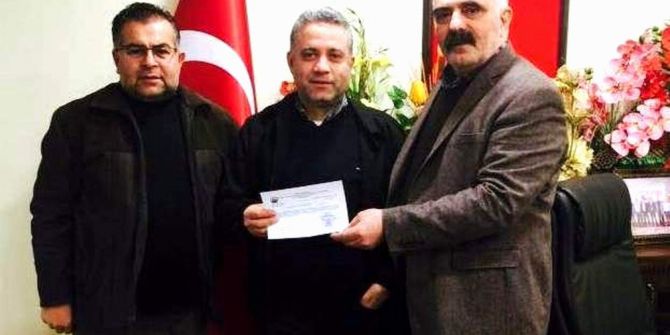 Nazilli’da Esnaf Kooperatifinden İşyeri Yanan Esnafa Destek