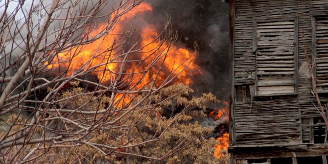 Ulus’ta Yangın