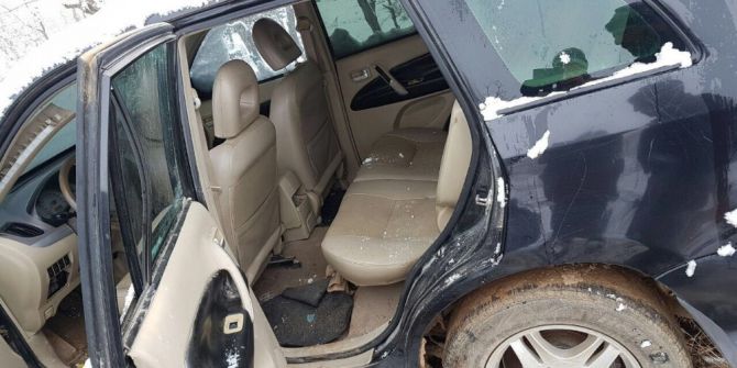 Lice’de Bir Araç Bulundu