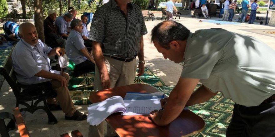 Üst Geçit İçin Camide İmza Kampanyası