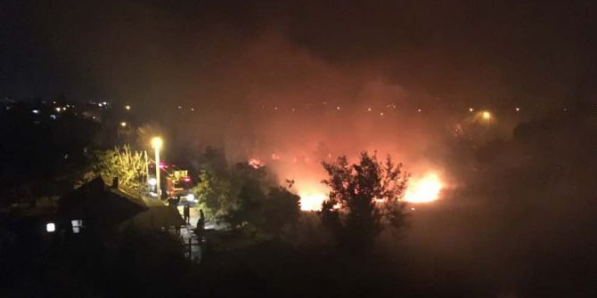 Antalya’da Ot Yangını Korkuttu