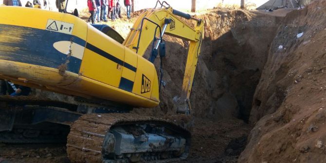 Kızıltepe’de Göçükte Kalan Genç İçin Çalışmalar Sürüyor