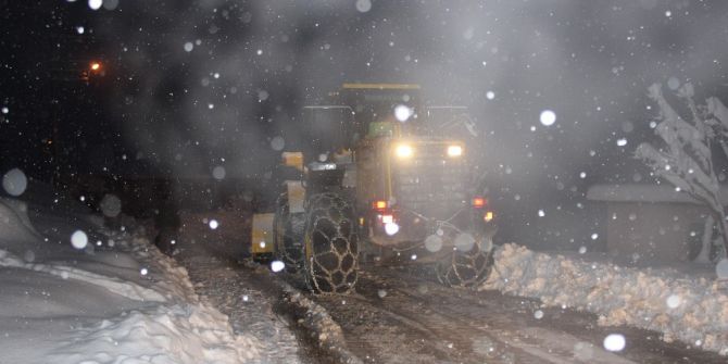 Düzce’de 13 Köy Yolu Kar Nedeniyle Ulaşıma Kapalı