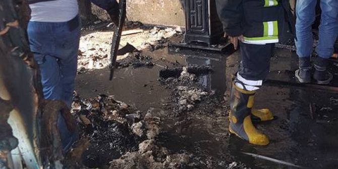 Ev Yangınında Faciadan Dönüldü