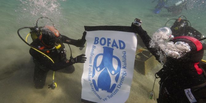 Bodrum’da Denizden 150 Kilo Çöp Çıktı