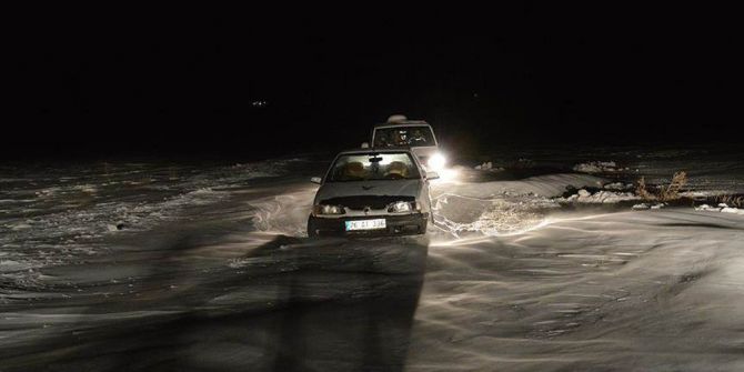 Tendürek Geçidinde Yoğun Tipi
