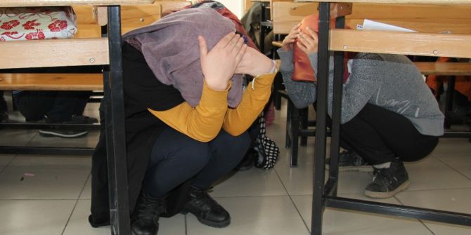 Van’da Deprem Ve Yangın Tatbikatı