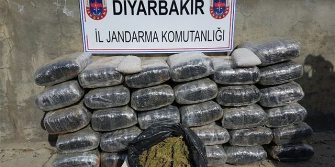 Lice’de 574 Kilogram Esrar Ele Geçirildi