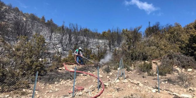 Korkuteli’nde Makilik Yangını