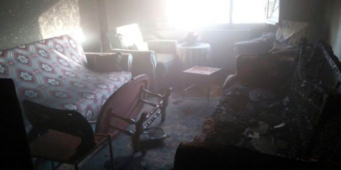 Ev Yangını Korkuttu