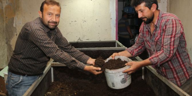 Melikgazi Belediyesi Solucan Gübresi Üretiyor
