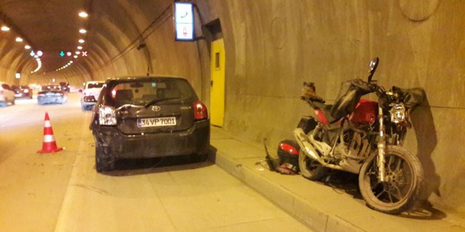 Kağıthane Tüneli’nde Kaza: 1 Yaralı