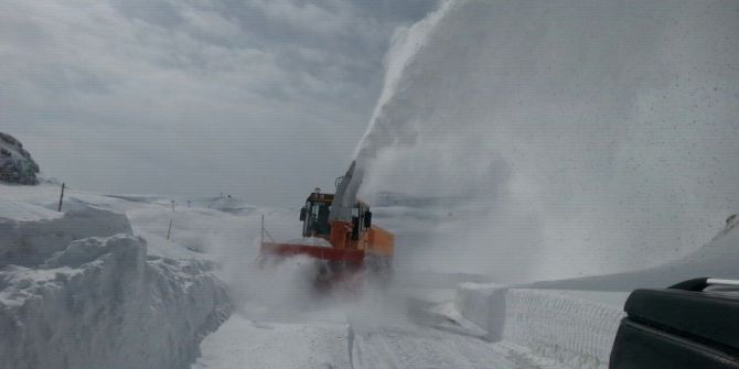 2600 Rakımda Karla Mücadele Çalışması